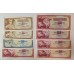 YUGOSLAVIA 1965 . TEN 10 - ONE HUNDRED THOUSAND 100,000 DINARA BANKNOTES . SET OF 17